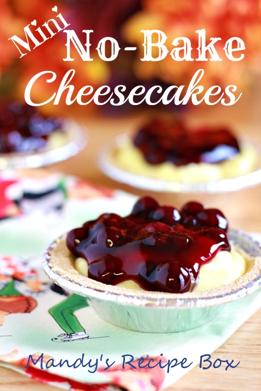 Mini No-Bake Cheesecakes | Mandy's Recipe Box