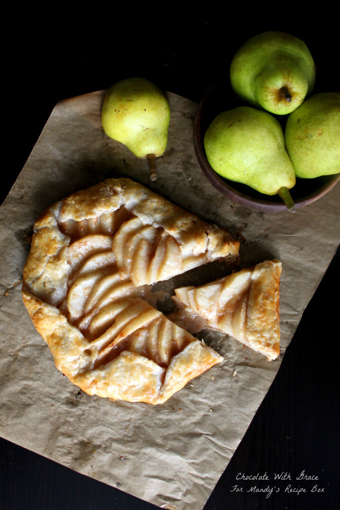 Caramel Pear Tart - a simple tart featuring pears and caramel. 