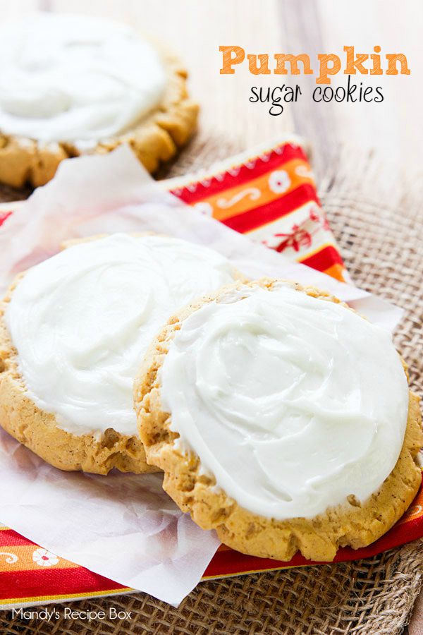 Pumpkin Sugar Cookies | Mandy's Recipe Box