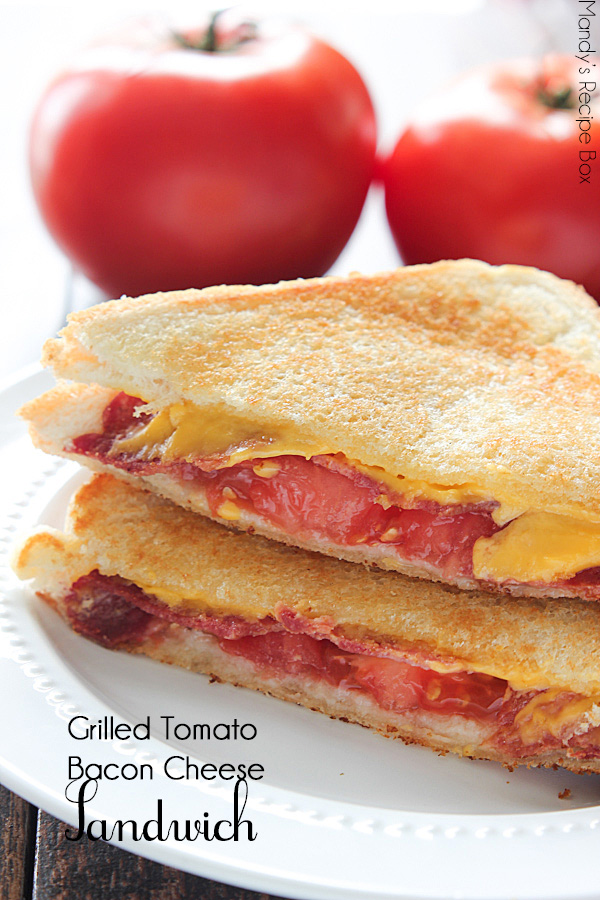 Grilled Bacon Tomato Cheese Sandwich | Mandy's Recipe Box