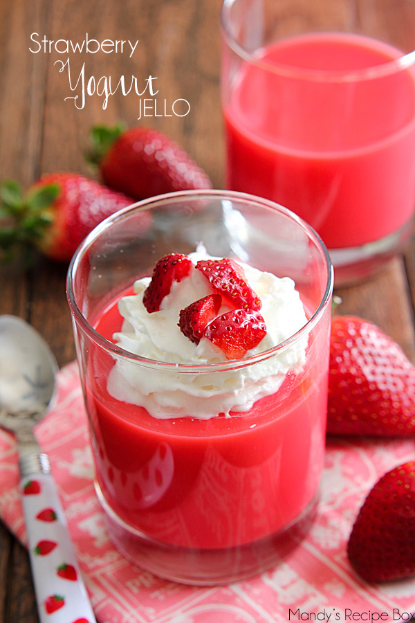 Strawberry Yogurt Jello