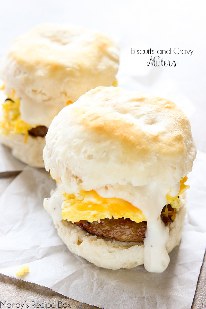 Biscuits and Gravy Sliders