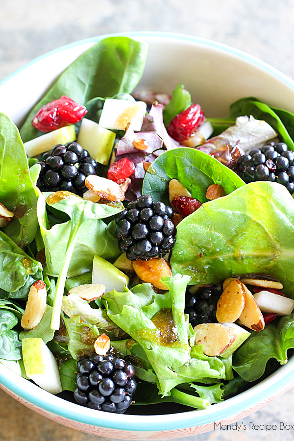 Blackberry and Pear Salad | Mandy's Recipe Box