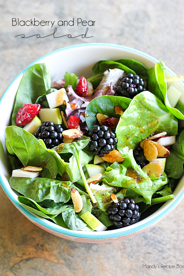 Blackberry and Pear Salad | Mandy's Recipe Box