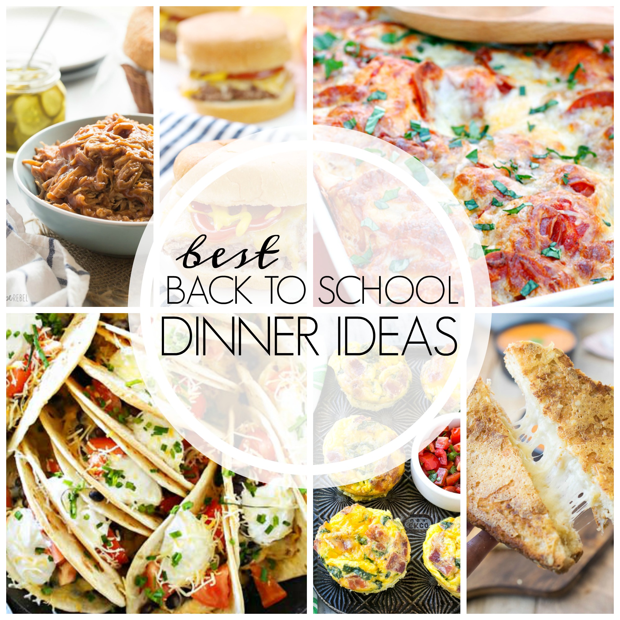 Back to school dinner ideas