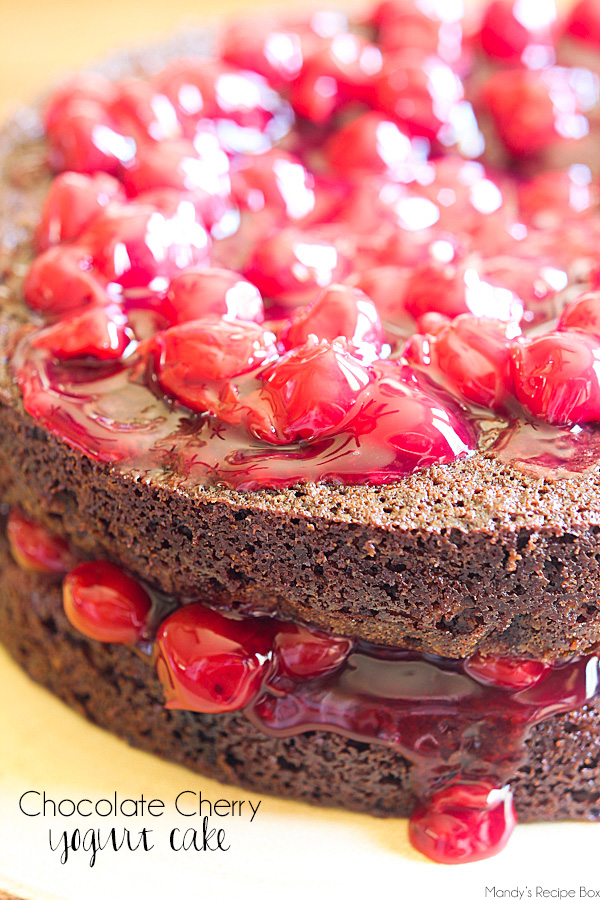 Chocolate Cherry Yogurt Cake