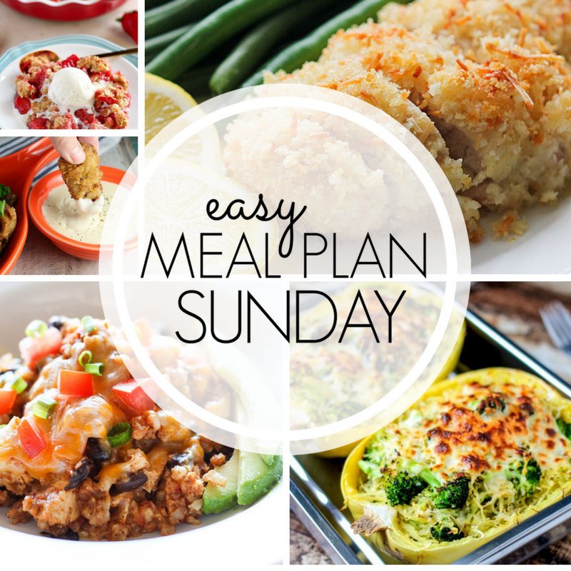 easy meal plan sunday