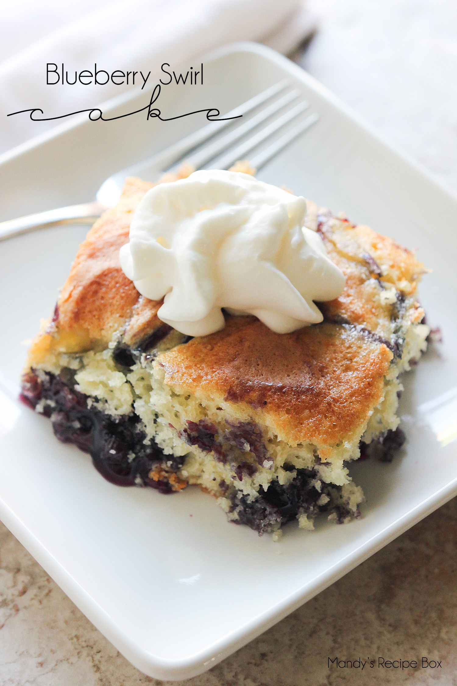 Blueberry Swirl Cake