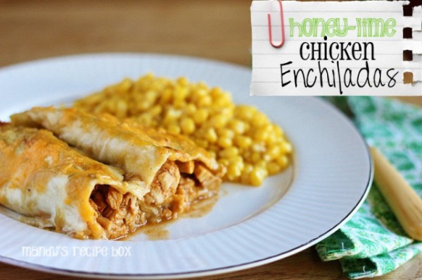 Honey-Lime Chicken Enchiladas | Mandy's Recipe Box