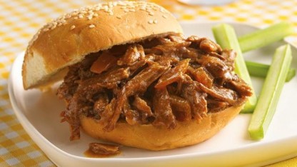 Slow Cooker Pulled-Beef Sandwiches