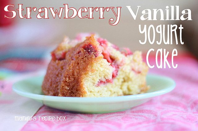 Strawberry Vanilla Yogurt Cake