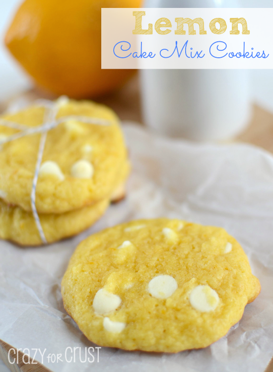 Lemon Cake Mix Cookies {Guest Blogger: Crazy For Crust}