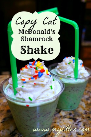 Copy cat mcdonalds shamrock shake recipe