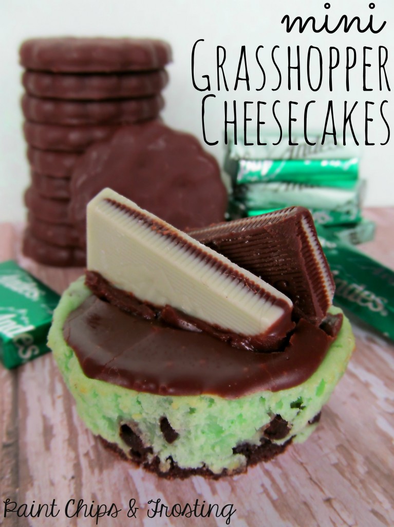 Mini Grasshopper Cheesecakes