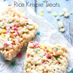 Cake Batter Rice Krispie Treats
