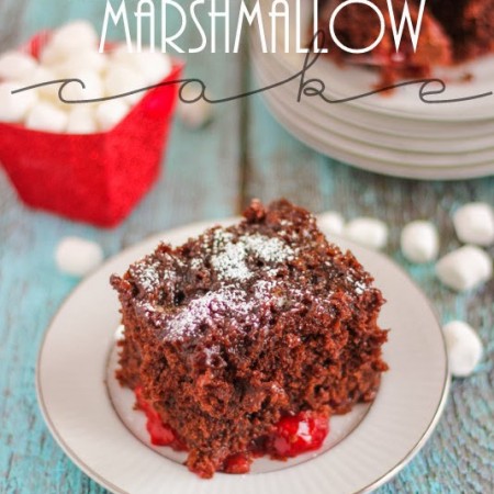 Chocolate Cherry Marshmallow Cake