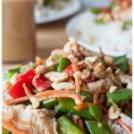 Coconut Peanut Chicken Satay Stir-Fry
