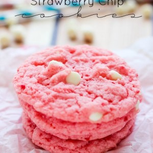 Strawberry Chip Cookies… A Cake Mix Cookie Recipe
