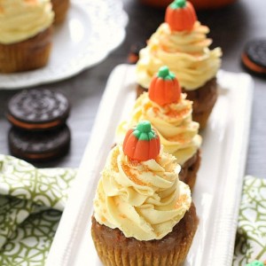 Pumpkin Oreo Cupcakes