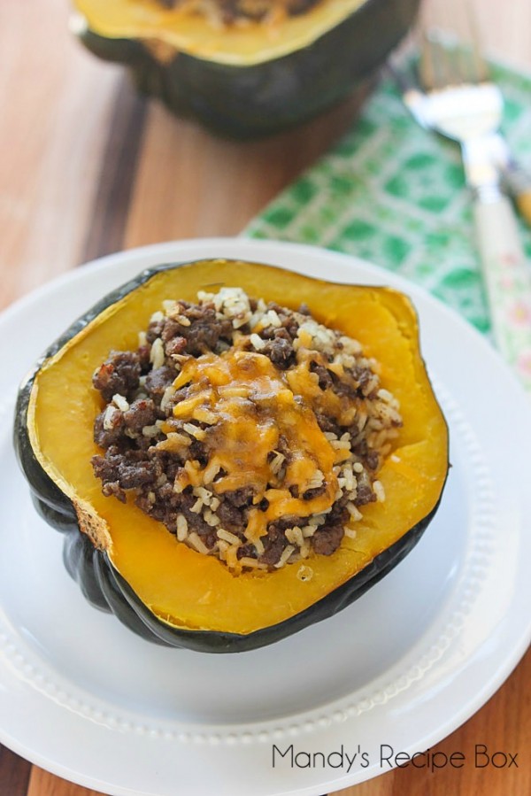 Beef Stuffed Acorn Squash | Mandy's Recipe Box