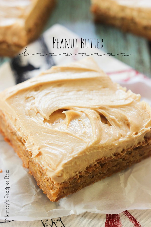 Peanut Butter Brownies on Mandy's Recipe Box