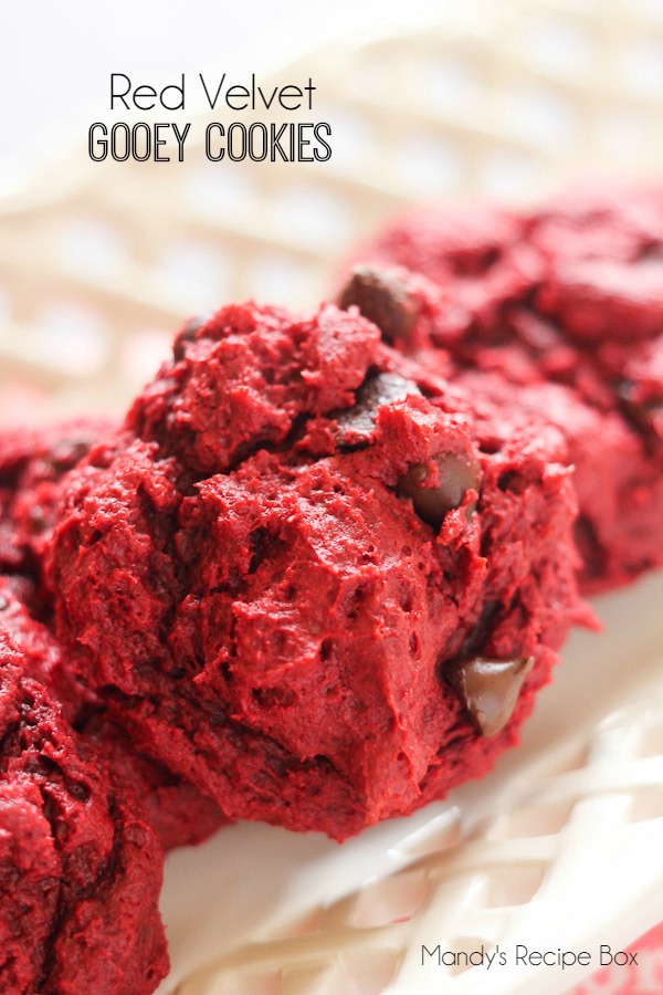 Red Velvet Gooey Cookies