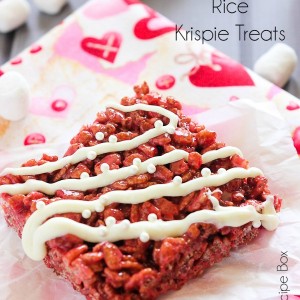 Red Velvet Rice Krispie Treats