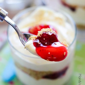 Strawberry Lemonade Pie Cups on Mandy's Recipe Box