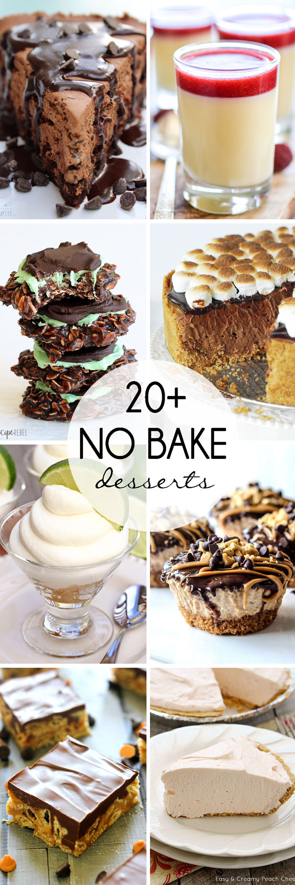 20+ No Bake Desserts.