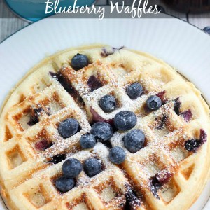 Overnight Blueberry Waffles