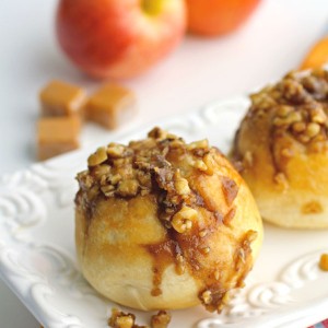 Caramel-Apple Sticky Biscuits