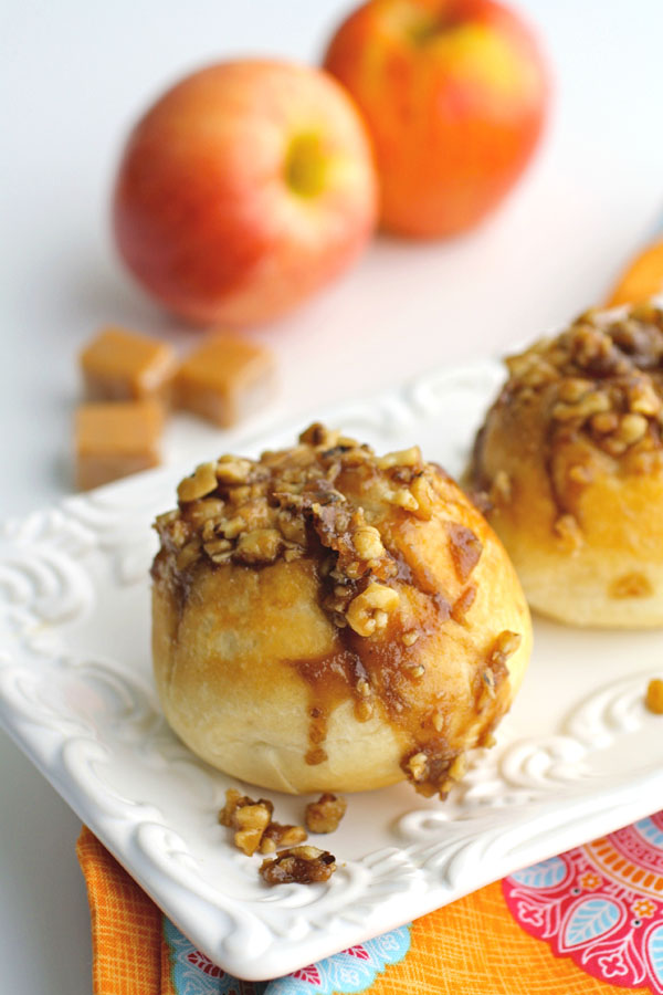 Caramel-Apple Sticky Biscuits