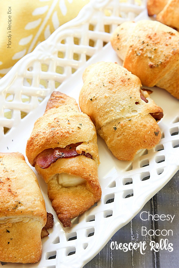 Cheesy Bacon Crescent Rolls | Mandy's Recipe Box