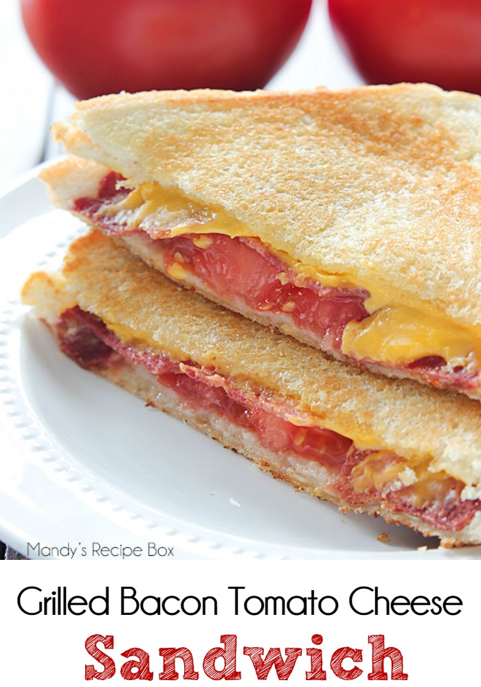 Grilled Bacon Tomato Cheese Sandwich