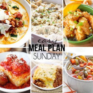 Easy Meal Plan Sunday #29