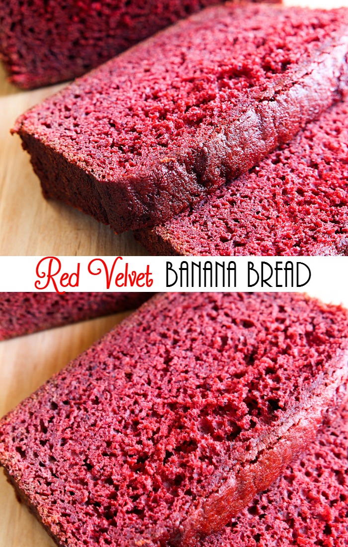 Red Velvet Banana Bread