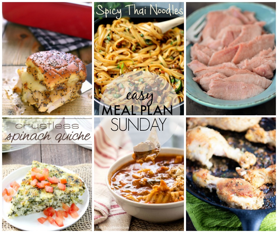 Easy Meal Plan Sunday #37