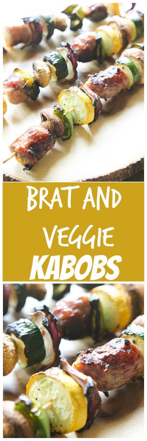 Brat and Veggie Kabobs | Mandy's Recipe Box