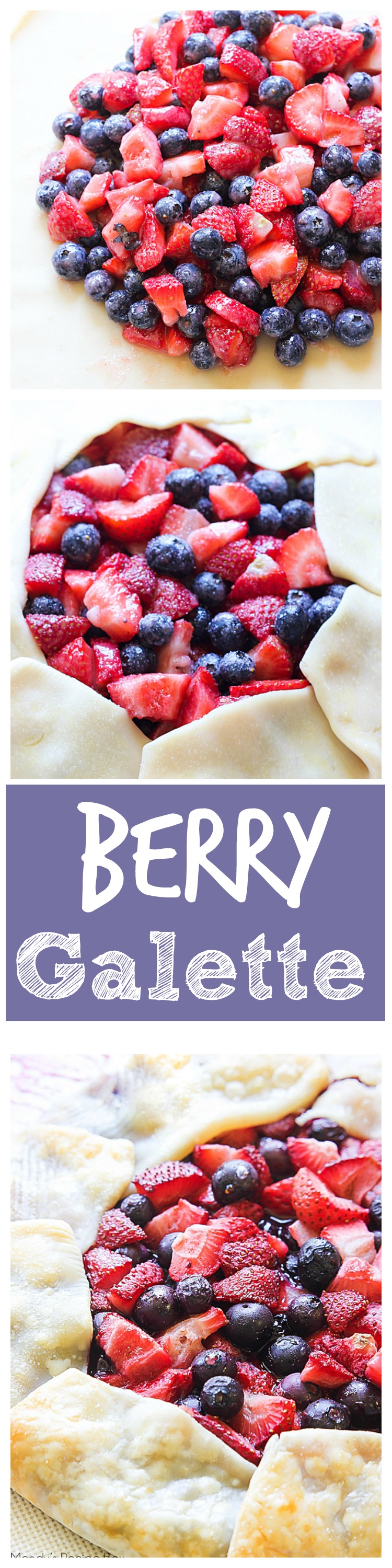 Berry Galette is a delicious pie like dessert made without a pie-plate and filled with fresh fruit. Life-in-the-Lofthouse.com