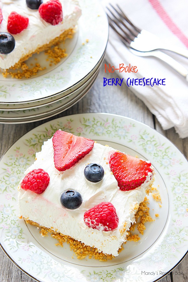 No-Bake Berry Cheesecake