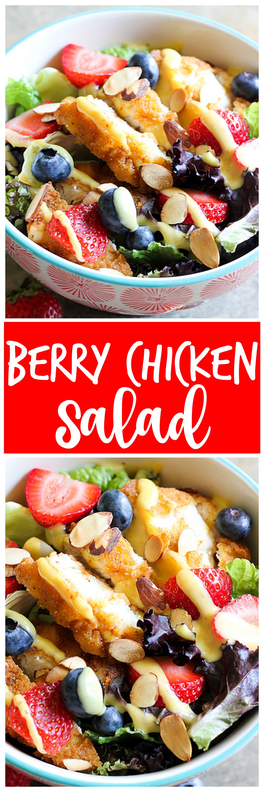 Berry Chicken Salad collage