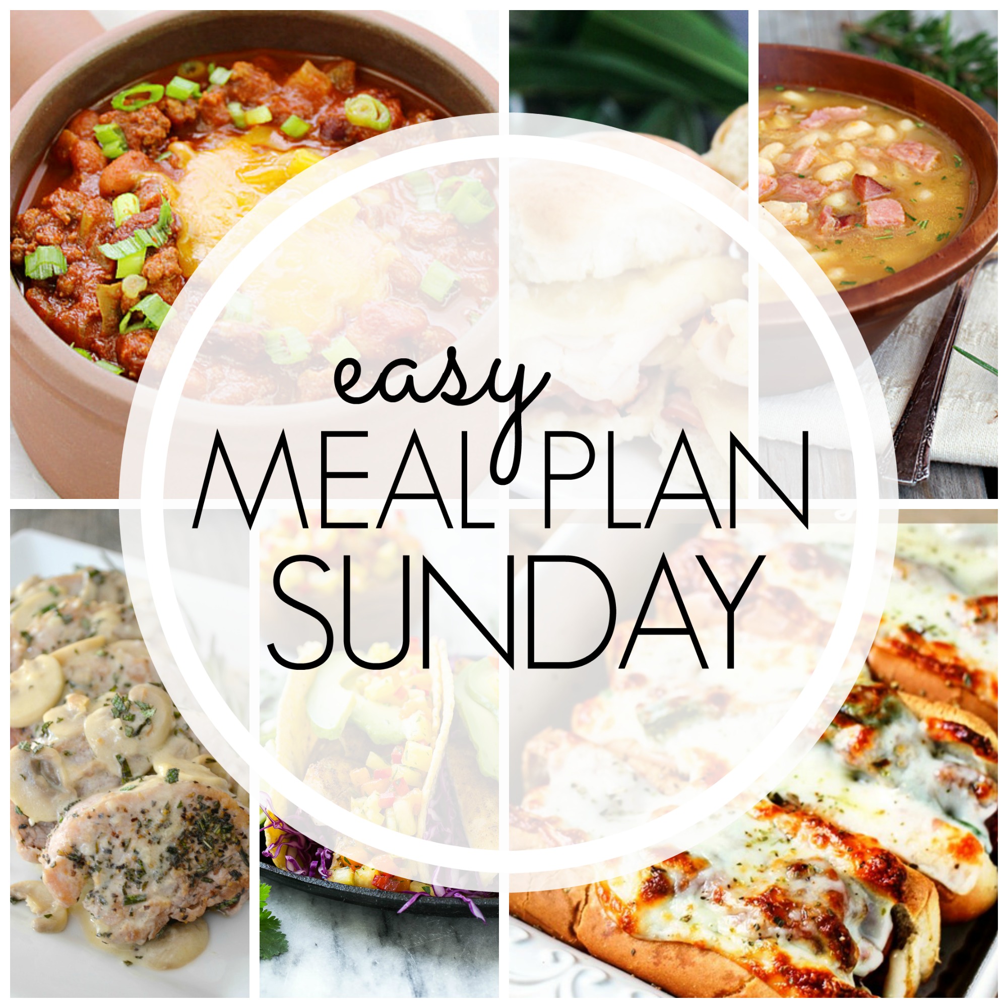 Easy Meal Plan Sunday 