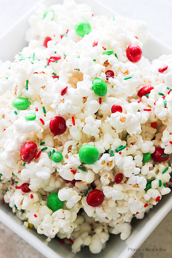 Holiday Marshmallow Popcorn