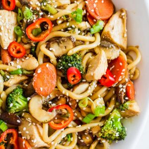 Chicken and Vegetable Noodle Bowl
