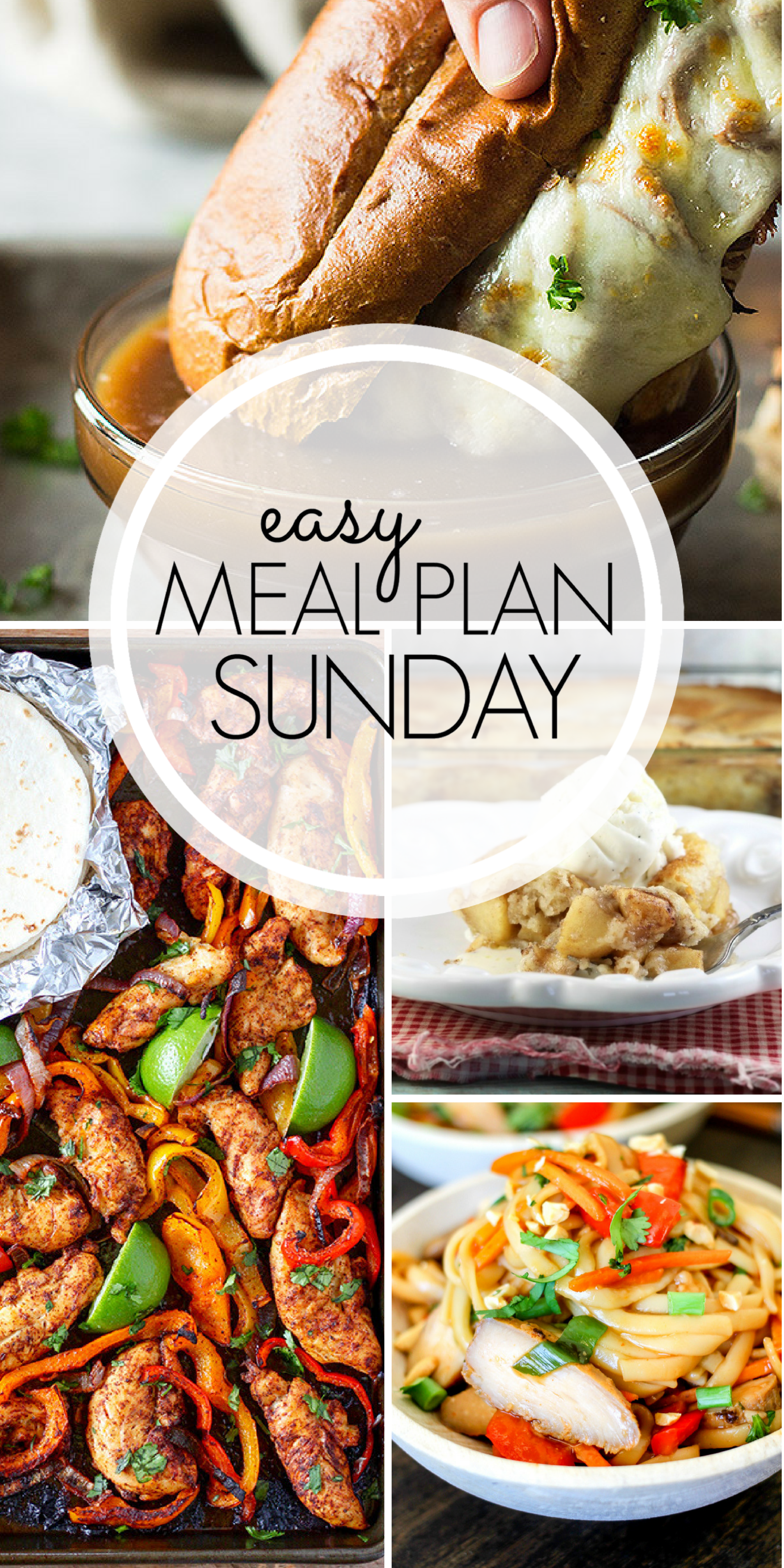 easy meal plan sunday