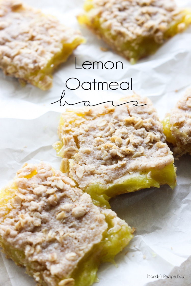 lemon oatmeal bars