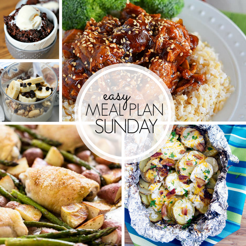 easy meal plan sunday 