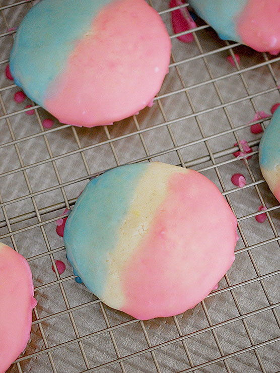 Colored Black and White Cookies