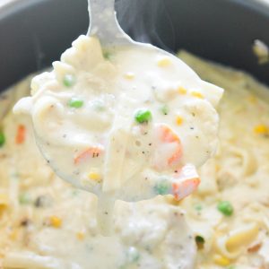 Creamy Cheesy Chicken Noodle Soup