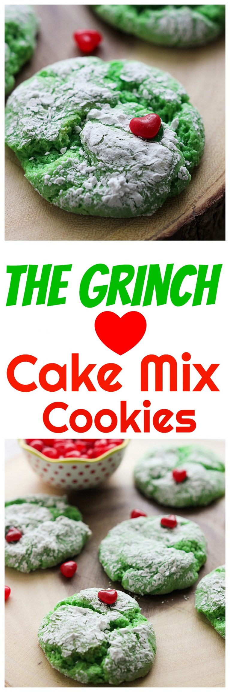 The Grinch Cake Mix Cookies | Mandy's Recipe Box